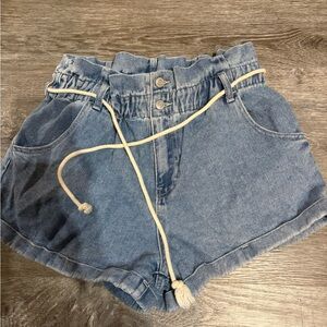PacSun High Waist Denim Blue Shorts